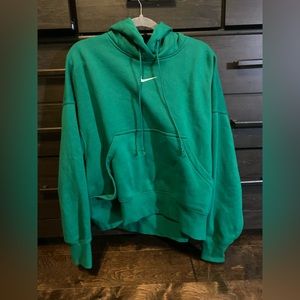 green nike hoodie women’s size medium